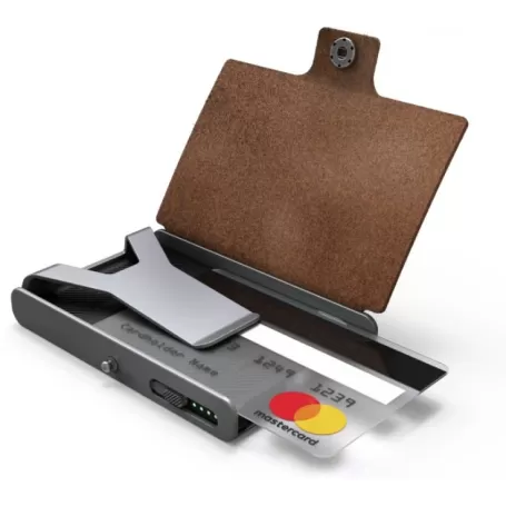 Carteira Flexível Led Lenser com Lanterna + Protetor de Cartão 150 lm MARROM