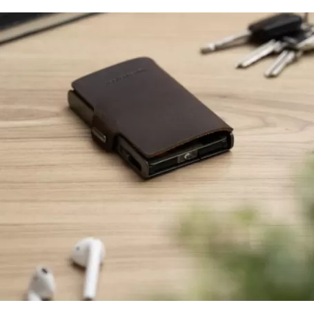 Carteira Flexível Led Lenser com Lanterna + Protetor de Cartão 150 lm MARROM