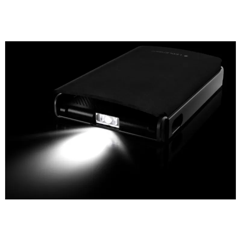 Carteira Flexível Led Lenser com Lanterna + Protetor de Cartão 150 lm PRETA