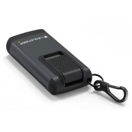 Chaveiro Led Lenser K6R, Cinza, Recarregável, Carregamento USB-A - LED VERMELHO