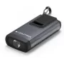 Chaveiro K6R, Cinza, Recarregável, Carregamento USB-A, LED VERMELHO