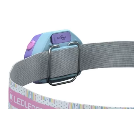 Lente Led Frontal KIDLED 4 Roxo Recarregável