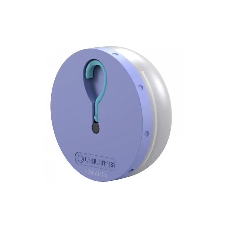 Luz de acampamento roxa KIDCAMP6, com LEDs coloridos Luz de acampamento roxa KIDCAMP6, com LEDs coloridos