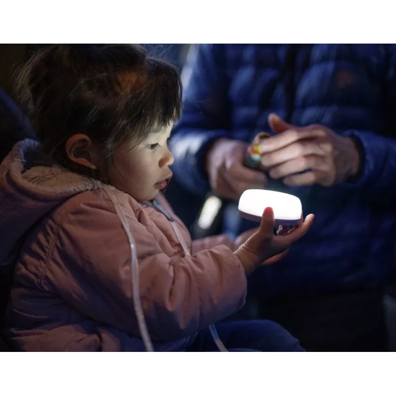 Luz de acampamento Led Lenser KIDCAMP6 verde, com LEDs coloridos
