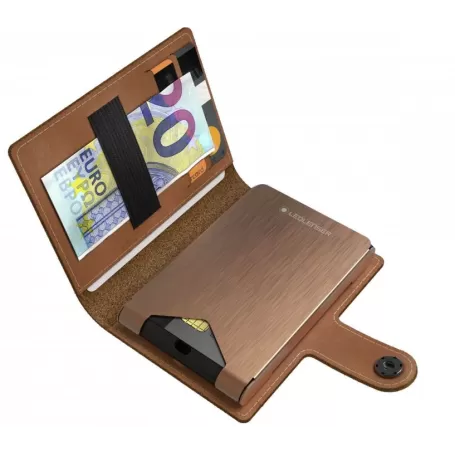 Lite Wallet Plus com lanterna + porta-cartões + carregamento sem fio de 150 lm, cor doce Lite Wallet Plus com lanterna + porta-cartões + carregamento sem fio de 150 lm, cor doce