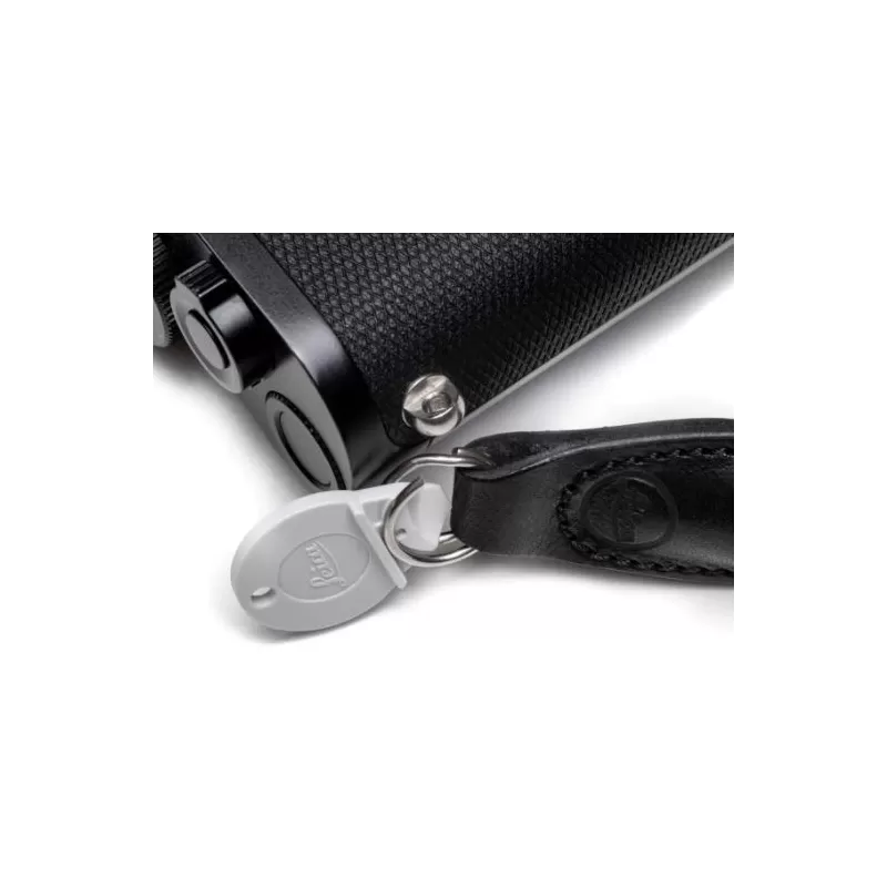 Leica Correa de cuerda reflectante negra de 126cm
