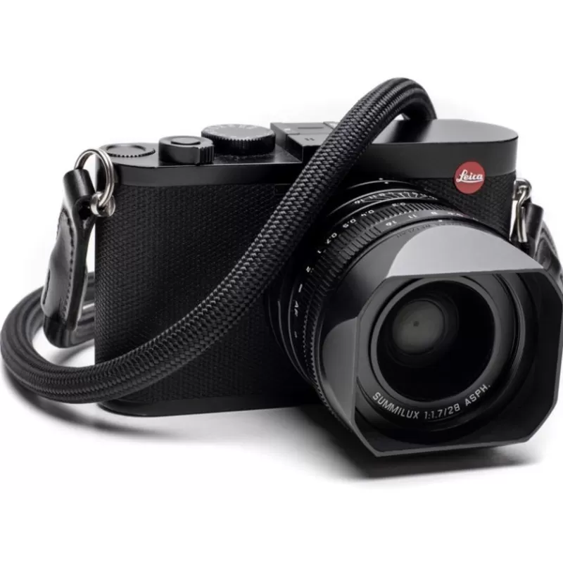 Alça de corda dupla preta Leica 100 cm