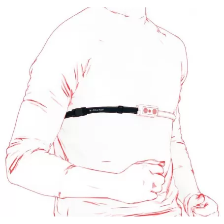 Lente LED frontal NEO9R preta/azul