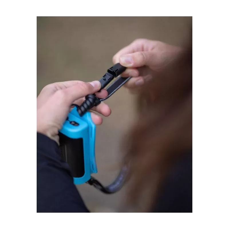 Lente LED frontal NEO9R preta/azul