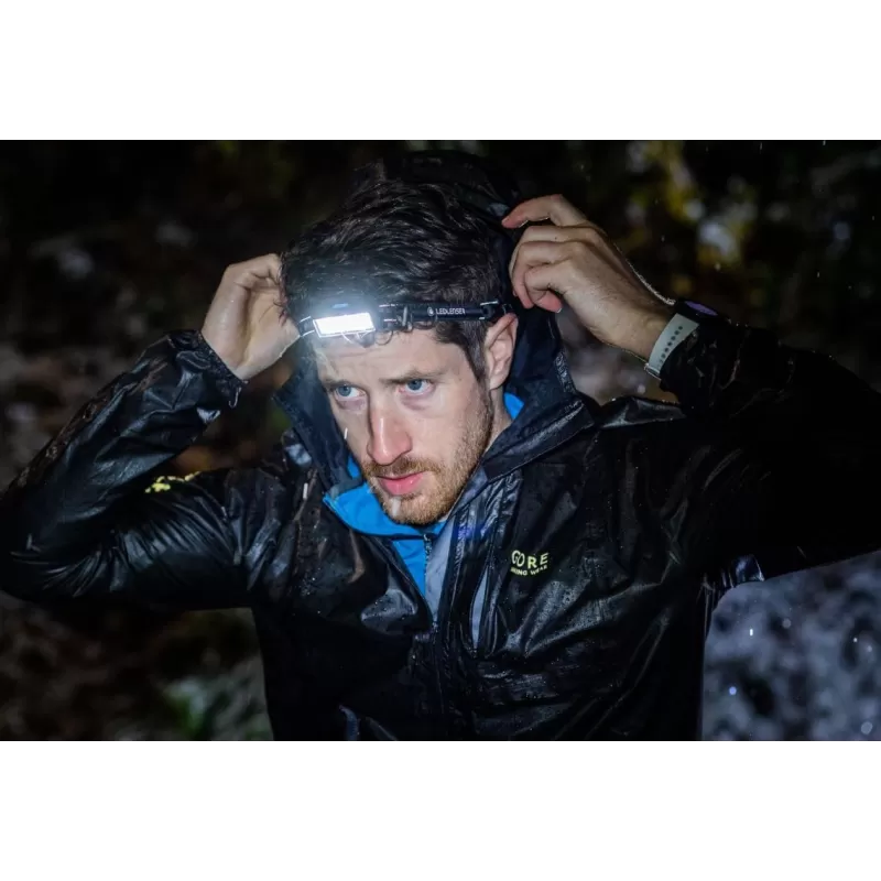 Lente LED frontal NEO9R preta/cinza