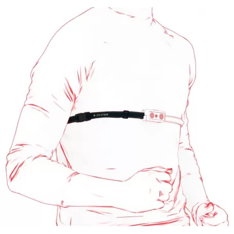 Lente LED frontal NEO9R preta/cinza