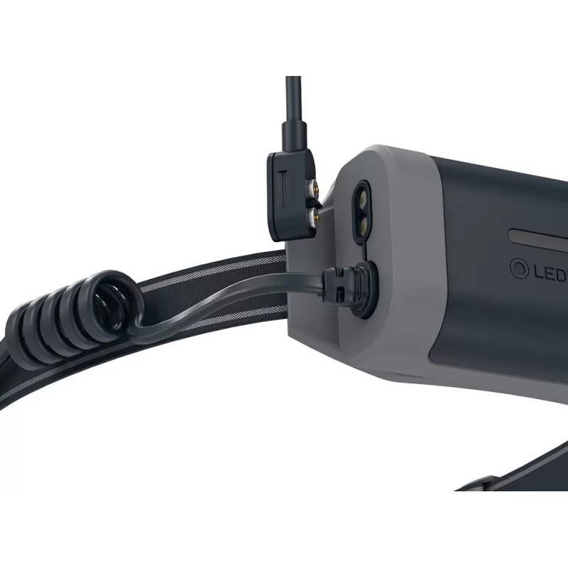 Lente LED frontal NEO9R preta/cinza