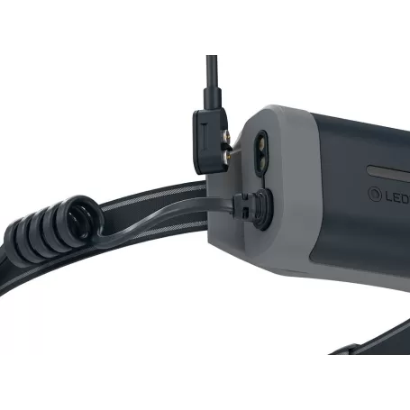 Lente LED frontal NEO9R preta/cinza