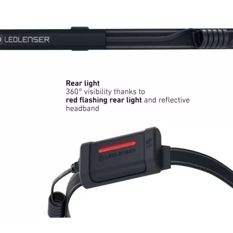 Lente LED frontal NEO3 preta/azul