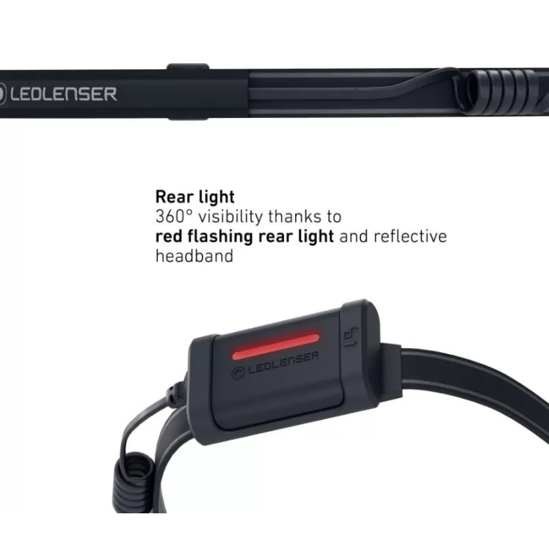 Lente LED frontal NEO3 preta/cinza