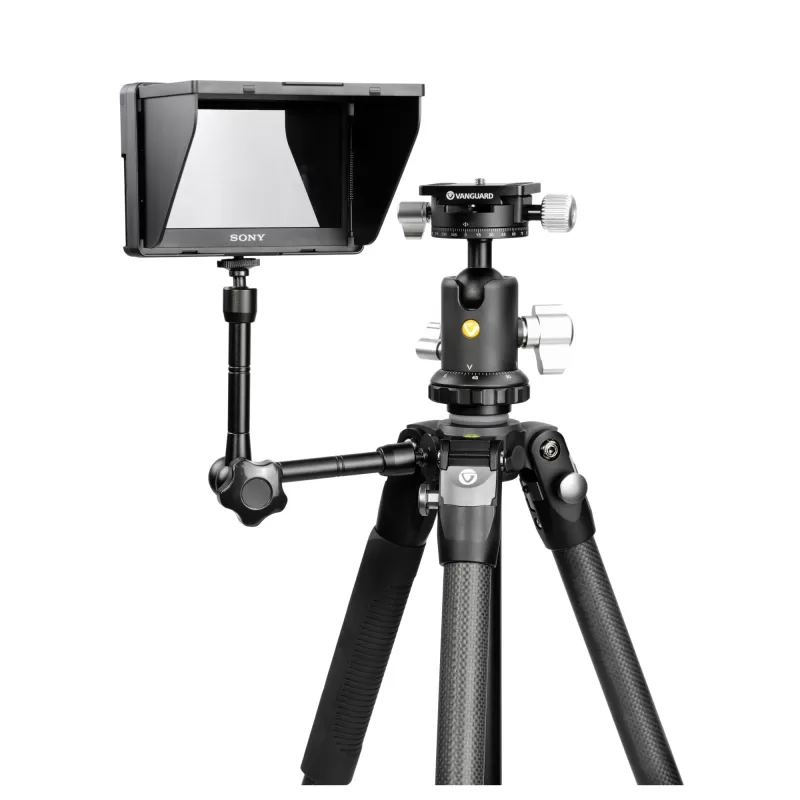 Vanguard Veo 3 263CB - Tripé de fibra de carbono, cabeça esférica de eixo duplo