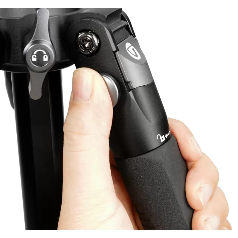 Vanguard Veo 3 263CB - Tripé de fibra de carbono, cabeça esférica de eixo duplo