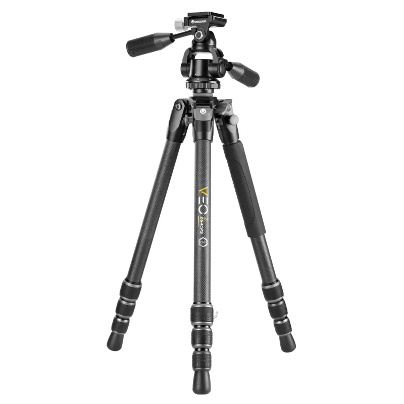 Vanguard Veo 3 264CPS - Tripé de fibra de carbono, cabeça esférica de 3 vias