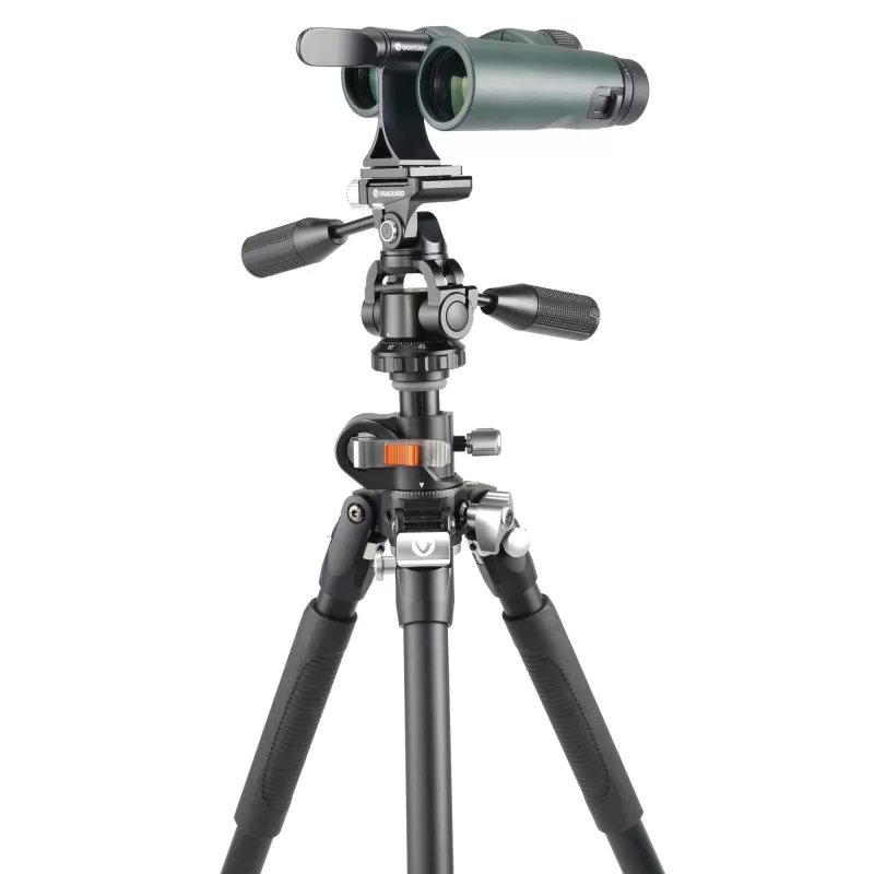 Vanguard Veo 3+ 263APS - Tripé de alumínio, cabeça esférica de 3 vias e coluna de montagem central