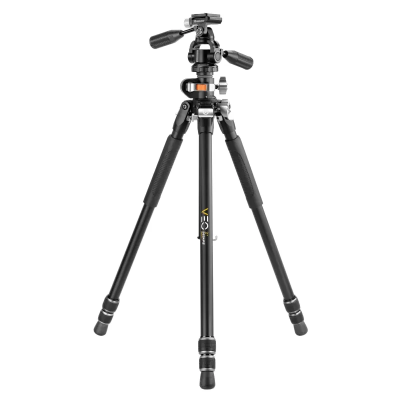 Vanguard Veo 3+ 263APS - Tripé de alumínio, cabeça esférica de 3 vias e coluna de montagem central