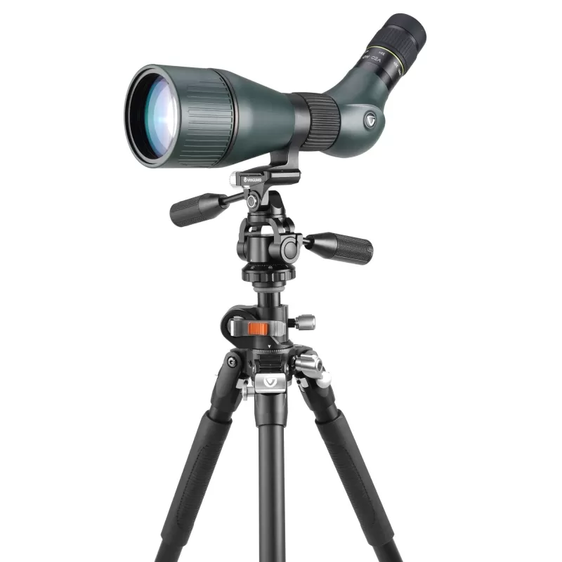 Vanguard Veo 3+ 263APS - Tripé de alumínio, cabeça esférica de 3 vias e coluna de montagem central