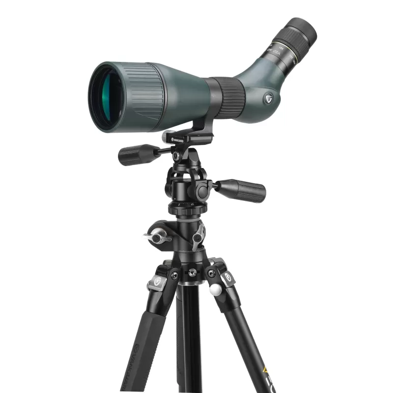 Vanguard Veo 3T+ 264APS - Tripé de alumínio, cabeça esférica de 3 vias e coluna de montagem central