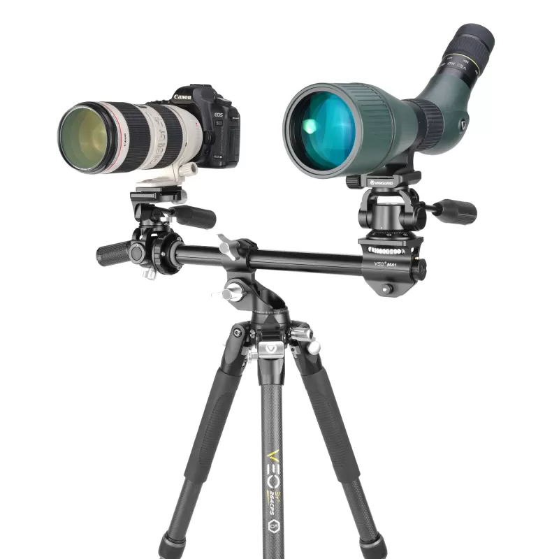 Vanguard Veo 3T+ 264CPS - Tripé de fibra de carbono com cabeça esférica de 3 vias e coluna de centro a centro