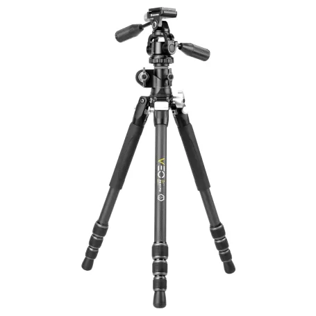 Vanguard Veo 3T+ 264CPS - Tripé de fibra de carbono com cabeça esférica de 3 vias e coluna de centro a centro