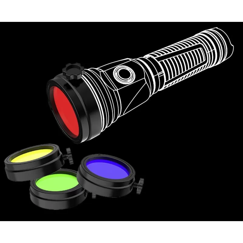 Filtro 4 colores para linterna PROPUS 3500