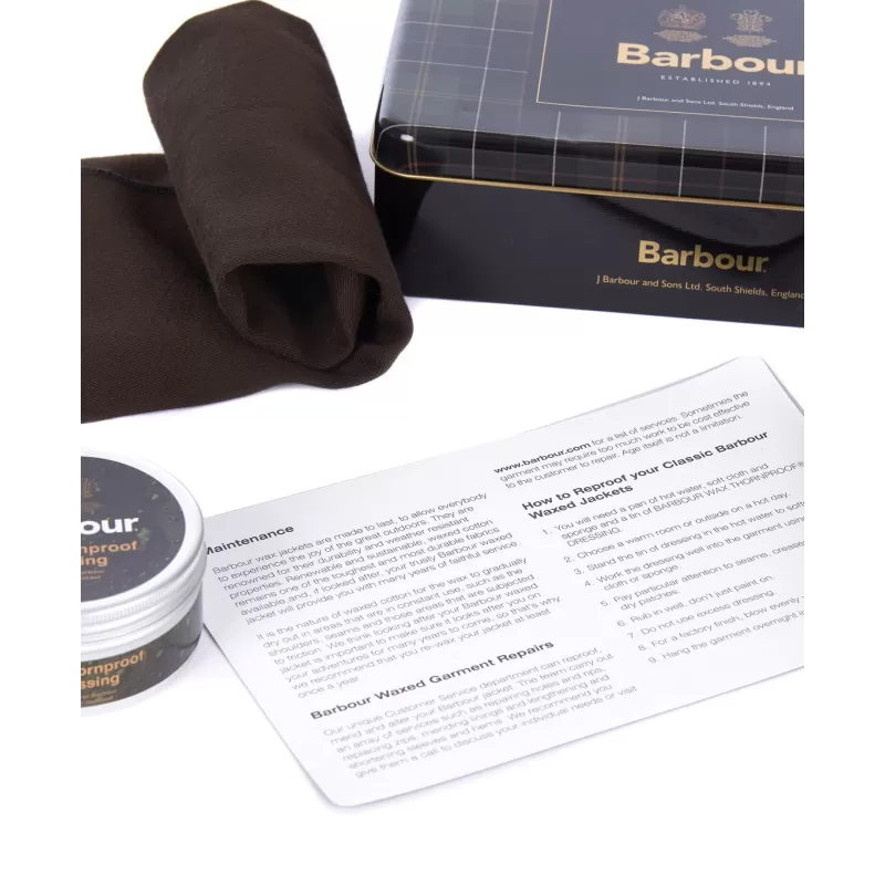 Kit de cuidados para jaquetas Barbour - Cera e sabonetes especiais