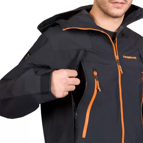 Trangoworld CHAQUETA TEMPEST TW86 NEGRO/NEGRO