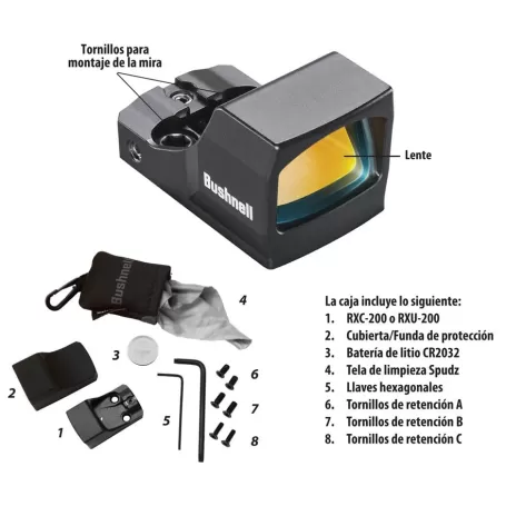 Mira reflexiva ultracompacta BUSHNELL RXU-200