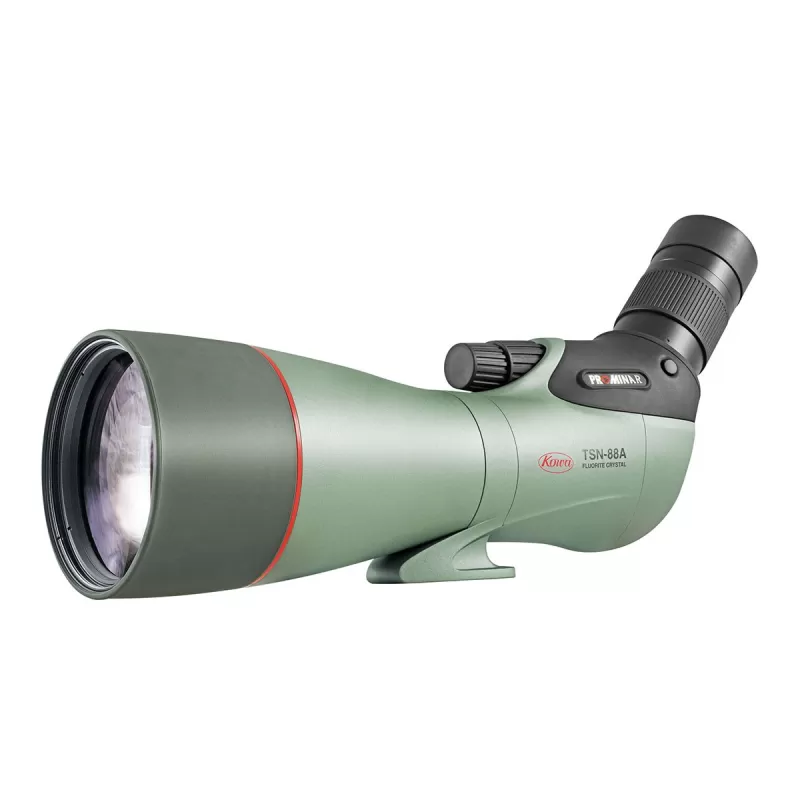 Kowa TSN 88A + Ocular + Estojo + Tripé Benro BENRO TORTOISE 34CLV Carbono + Cabeça Esférica S4PRO + Espigões