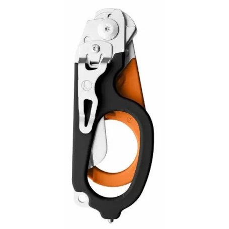 Tesoura de resgate Leatherman Raptor, laranja e preta, bainha de plástico utilitária, caixa de papelão